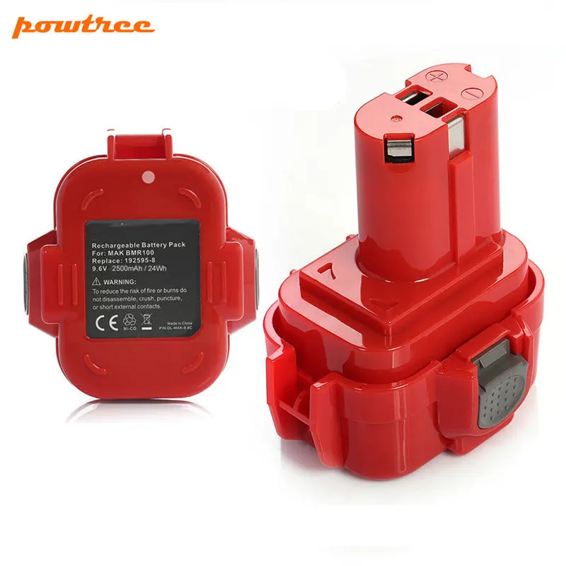 Аккумуляторная батарея Powtree для MAKITA 9120 2500 мАч 9 6 В Ni MH 9122 9133 9134 9135 9135A 6222D 6260D PA09 6207D