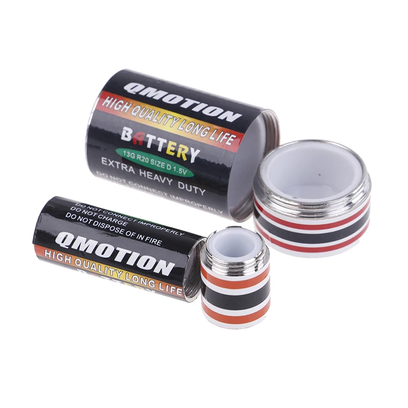 1PC Battery Shape Storage Boxes Secret Stash Diversion Safe Creative Hidden Money Coin Pill Box Container Case 4.8*2.5cm/5*1.4cm | Дом и сад