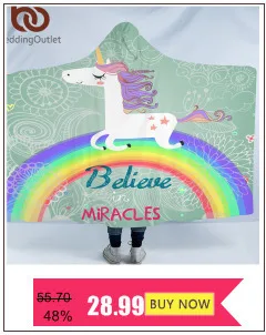 Постельные принадлежности Outlet Единорог Радужное покрывало верьте чудеса мультфильм плюшевое одеяло на диван кровать для детей постельные принадлежности шерпа одеяло