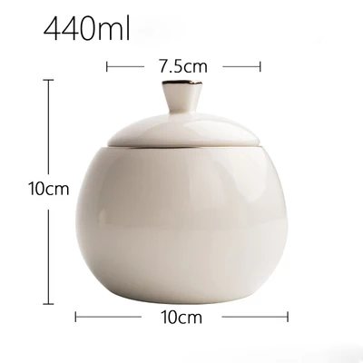 Sugar kettle Простой чистый белый чайник из костяного фарфора для молока, керамические сливочные горшки, креативная сахарница, банка для приправ, горшок для приправ, контейнер для специй - Цвет: Sugar kettle