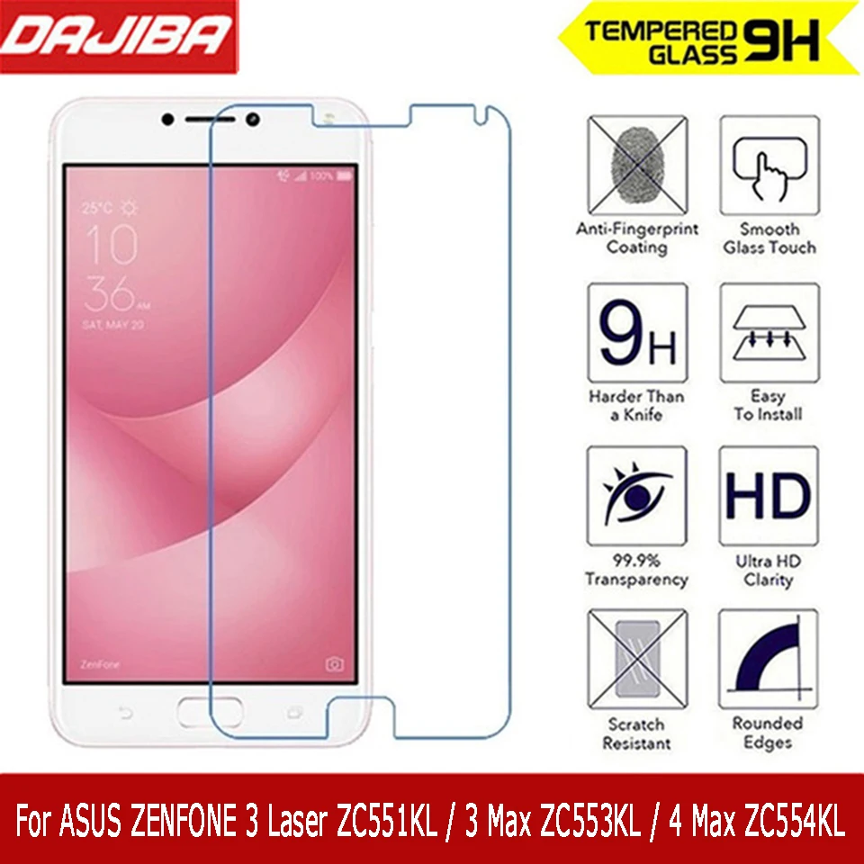 Высококачественное Закаленное стекло для ASUS Zenfone 4 Max ZC554KL Защита экрана Asus 3 ZC553KL