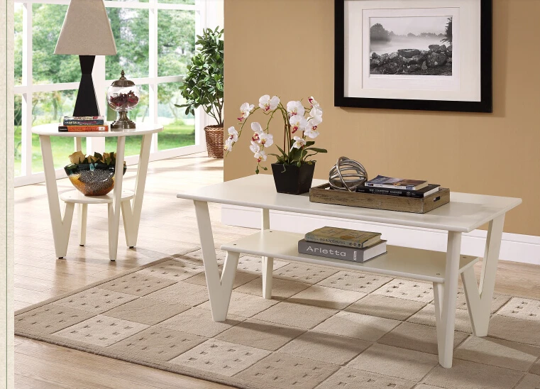 Узкий чайный столик для гостиной маленький семейный современный из массива