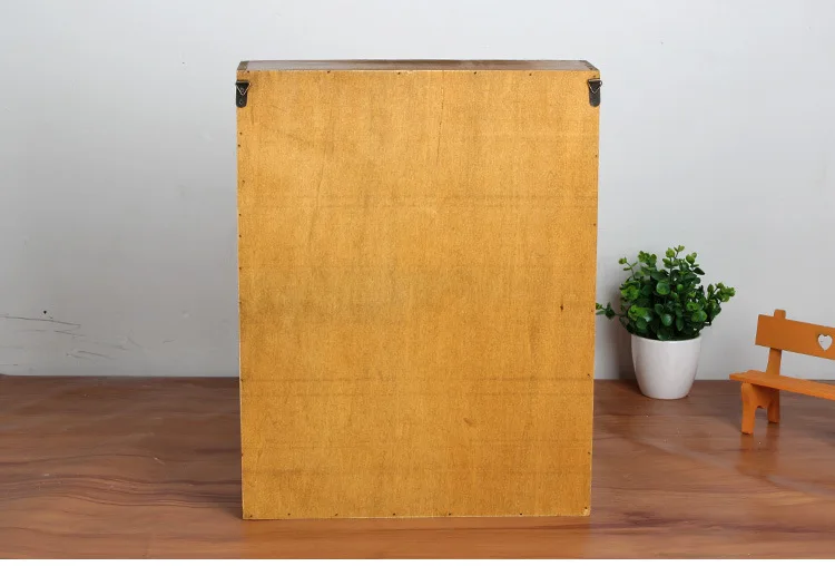 Деревянные ящики Zakka 1 шт. деревянные подвесной шкаф ретро деревянный дисплей для