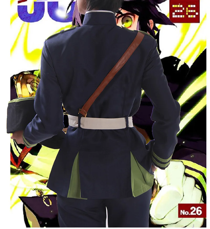 Yuichiro Hyakuya Косплей Аниме сераф из Конца Owari no Seraph черный/зеленый костюм вампира с