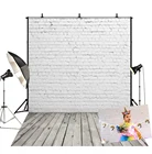 BEIPOTO белая кирпичная стена и деревянный пол фон для фотосъемки для детской фотографии День рождения украшение для фотосессии