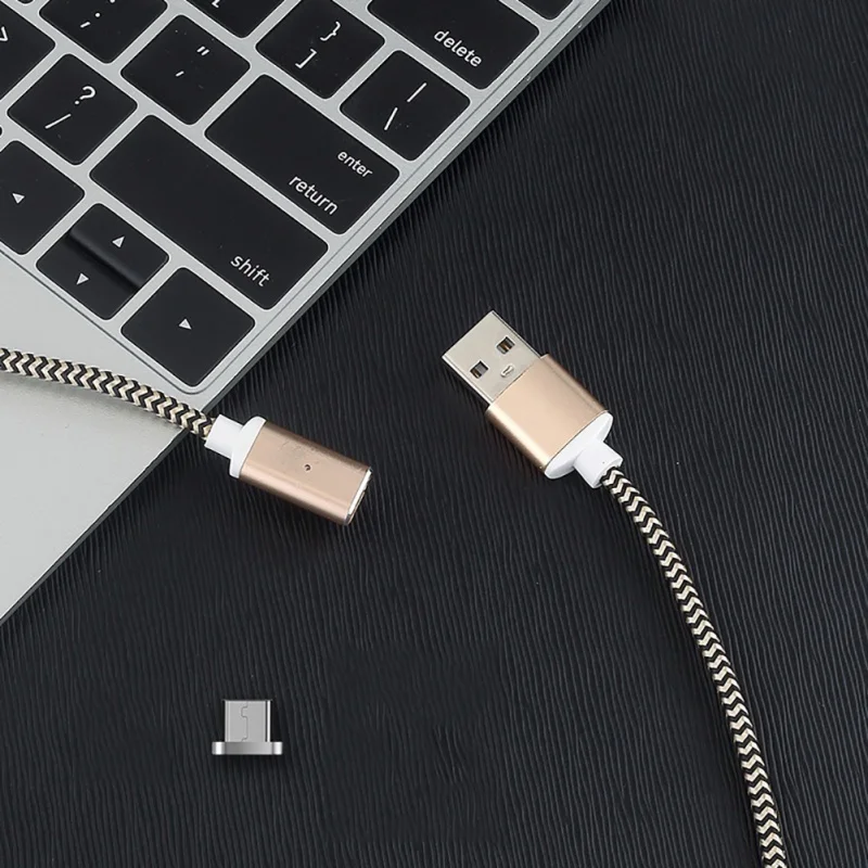 3 в 1 Магнитный кабель Micro USB Type C Быстрая зарядка нейлон синхронизировать