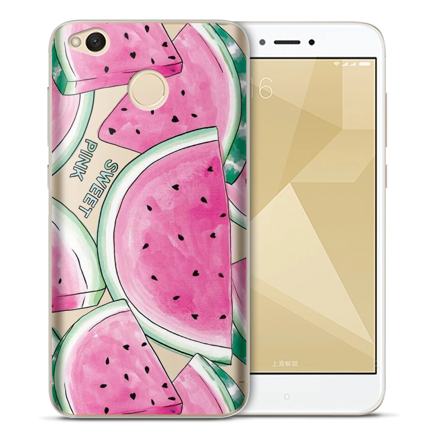 Summer fruits Case For Xiaomi Redmi 5 Plus 4X 4A 5A 3S NOTE Pro Mi6 Mi 6 8 SEA1 Mi5X Soft TPU Silicone Phone Back Cover |