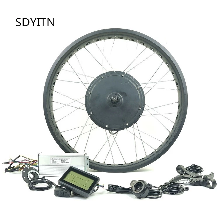 SDYITN e велосипед конверсионный комплект с LCD3 дисплей Снег 48V1500W задняя часть