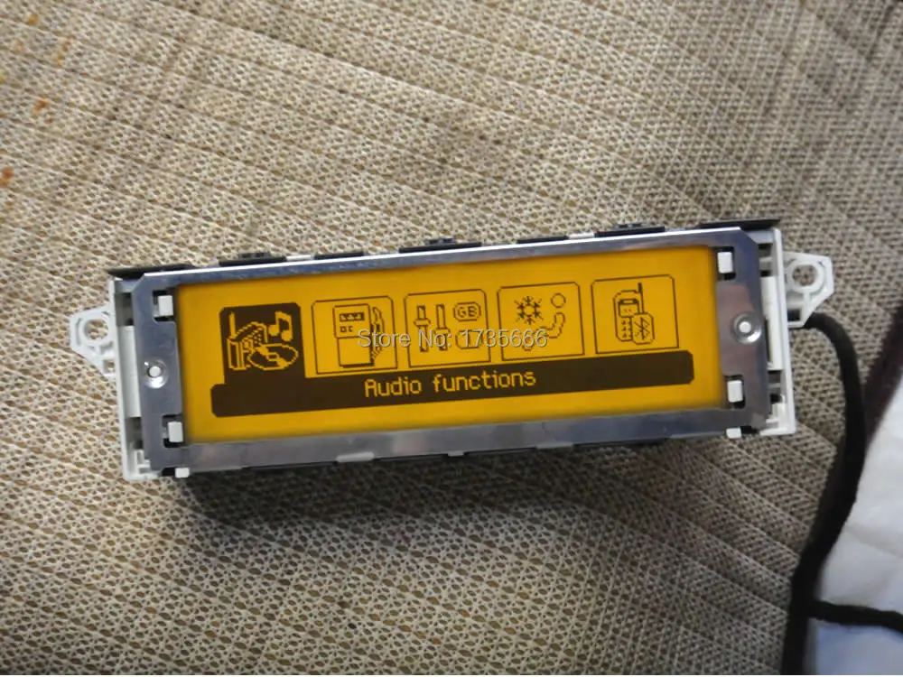 Оригинальный 12Pin экран Поддержка Кондиционер USB и Bluetooth дисплей желтый монитор