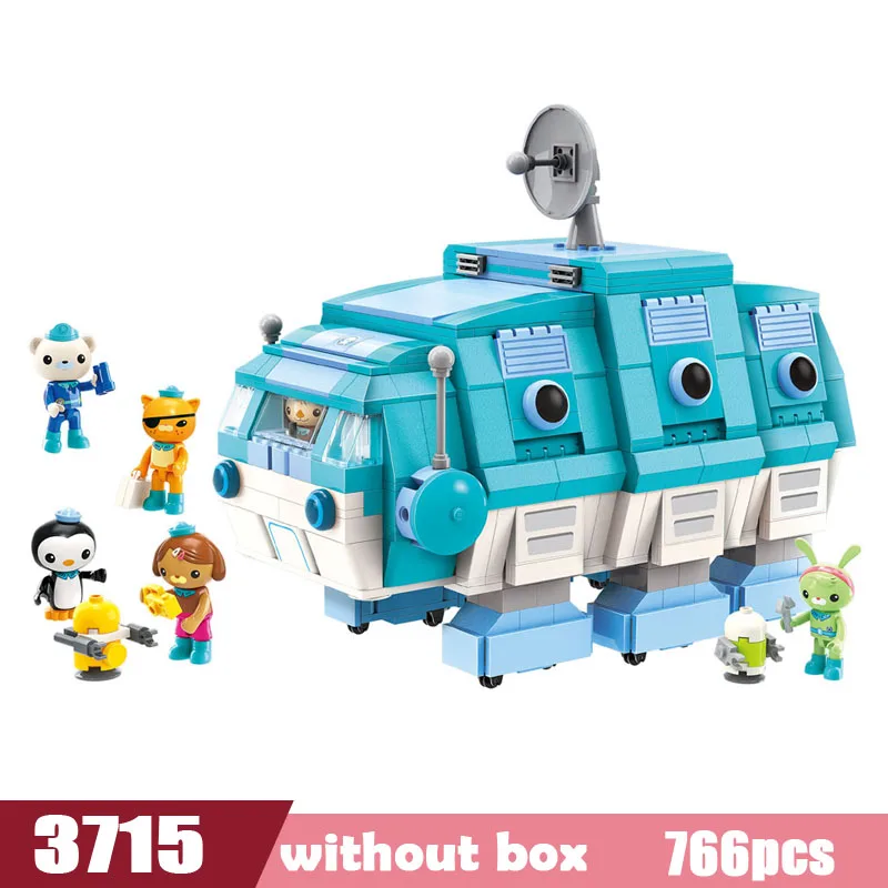 Octonauts строительный блок октопод Gup подводная лодка октябрь-Pod с GUP-C GUP-E GUP-D GUP-K GUP-I в стиле лего кирпичные игрушки Детский подарок - Цвет: 3715 without box