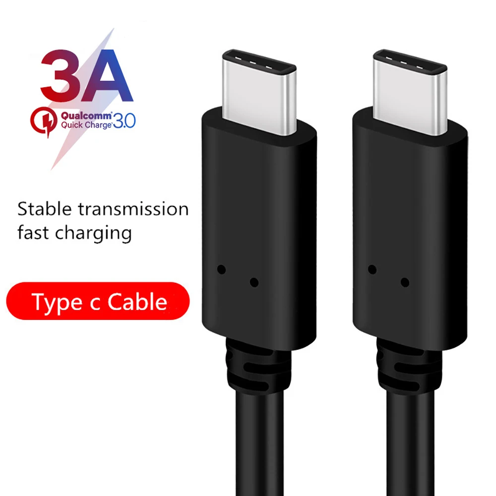 Кабель USB Type C на c PD 60 Вт кабель для быстрой зарядки 3 А Thunderbolt MacBook Pro Samsung S10 S9 S8 Huawei