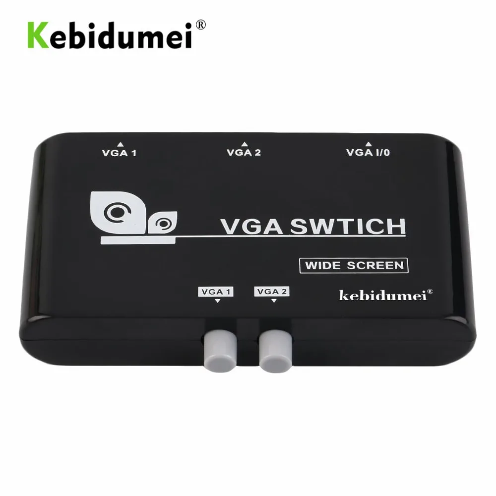 Kebidumei высокое качество 2 в 1 выход VGA/SVGA ручное управление переключатель