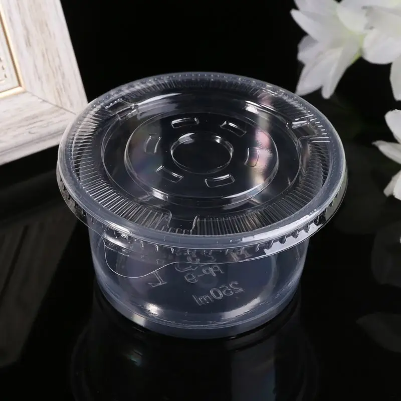 10 шт. одноразовые чашки набор из 250 мл контейнер для соуса Jello Shot чашка хранения