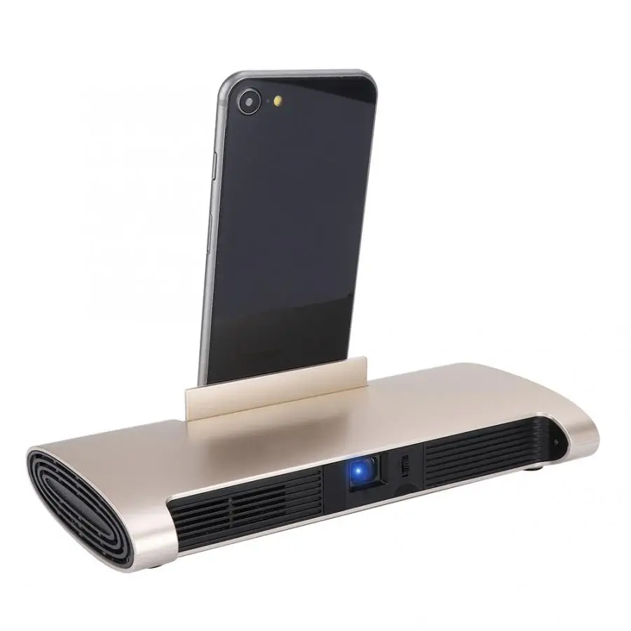 Портативный умный WiFi Мини HD 1080 P проектор HDMI домашний кинотеатр для Android/IOS/PC