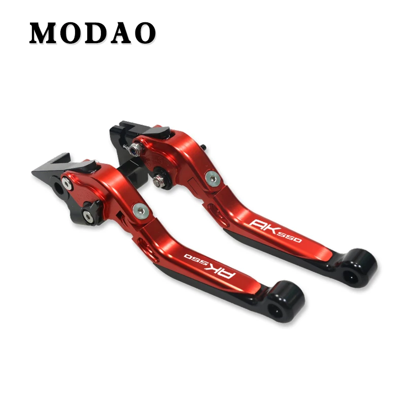 Red Для KYMCO AK550 AK 550 ak550 CNC алюминиевый регулируемый тормоз мотоцикла складной тормозной рычаг сцепления тормозной рычаг - Color: Red