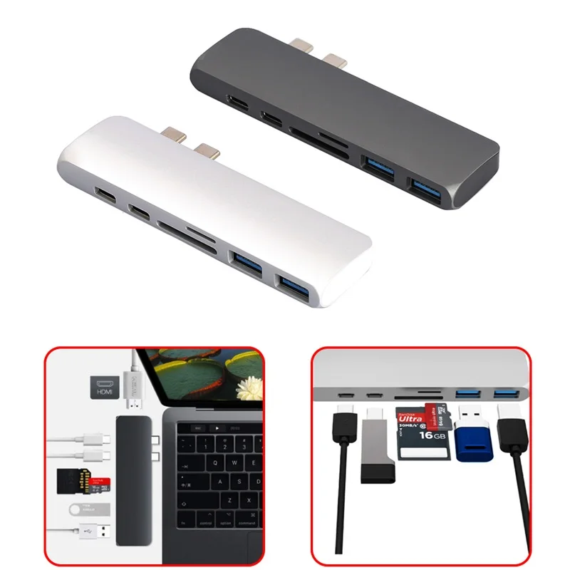 Док станция Thunderbolt 3 USB Type C HDMI 4k с портами 0| |