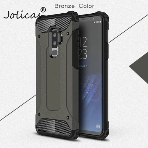 Bronze Чехол для телефона s для samsung Galaxy A8 Plus, S9 Plus, S8 Plus, S7 Edge, S6, Note 8, чехол, противоударный, Fundas, задняя крышка, броня, чехол, sumsung - Цвет: Bronze