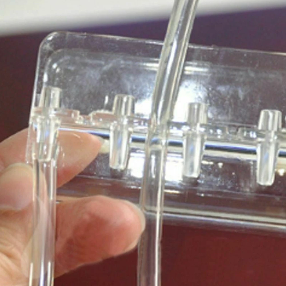 Прозрачная Трубная вешалка для труб 5 трубок универсальный зажим держатель