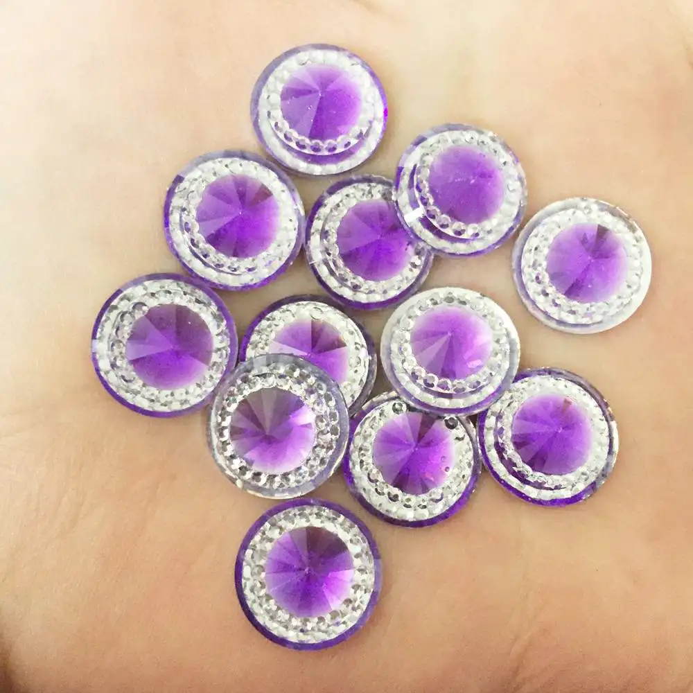 Diy Craft 25PCS 14mm Resin Round Rhinestone Flatback Scrapbooking for Phone DIY resin ornaments PK25 | Украшения и аксессуары