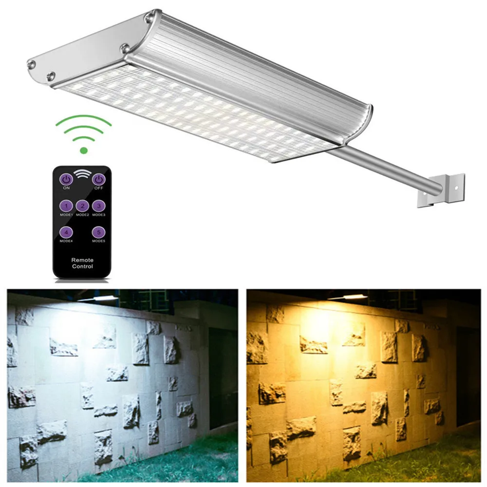 70 светодиодный уличный фонарь на солнечной батарее с пультом дистанционного