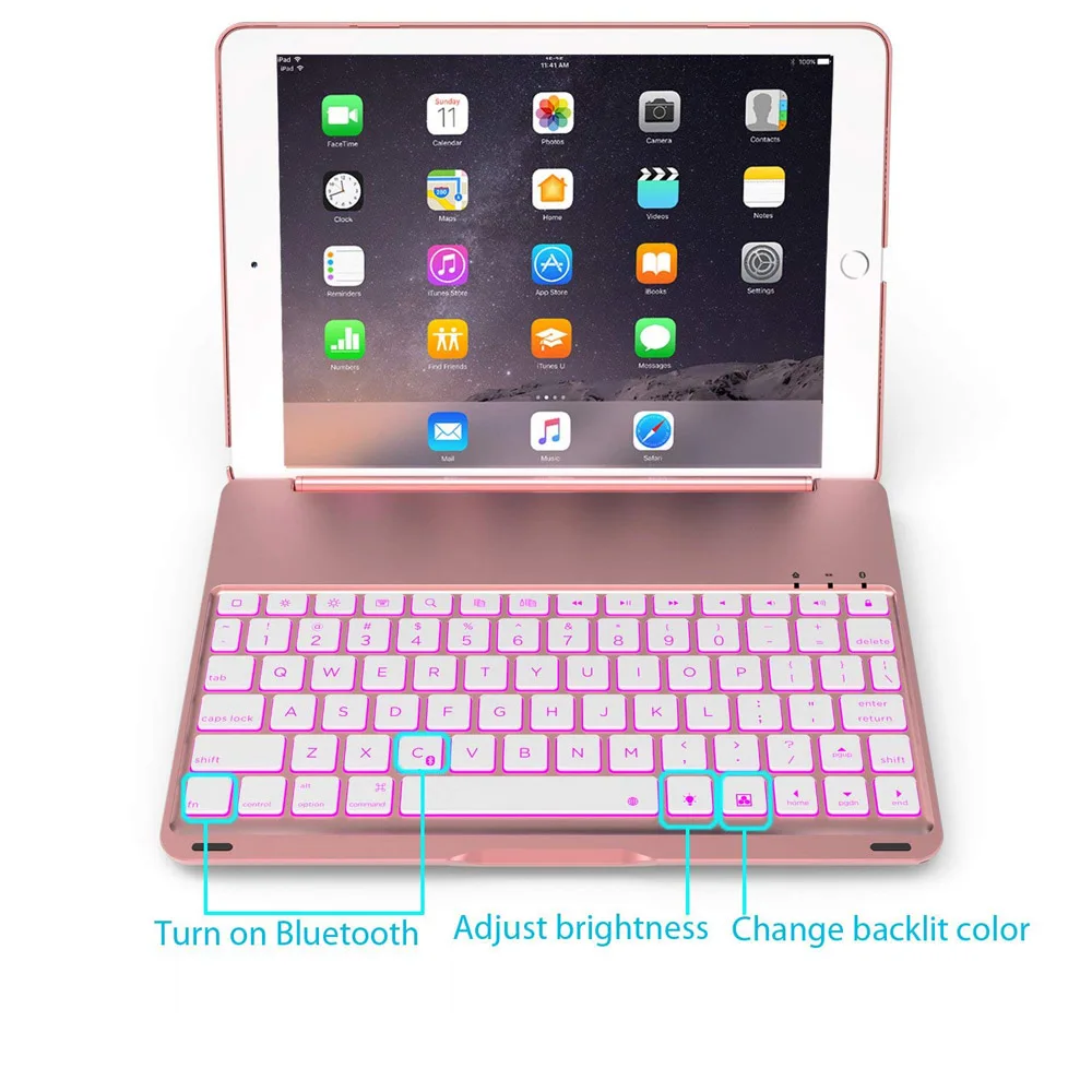 Корпус клавиатуры подходит для iPad 9 7 2018 6th/iPad 2017 5th/iPad Air1 bluetooth-клавиатура с