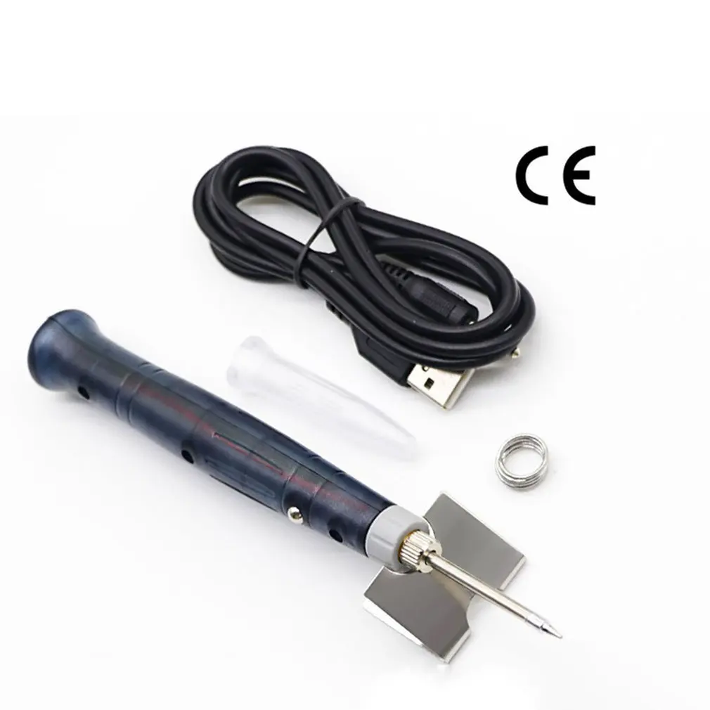 Мини Портативный USB 5 в 8 Вт Электрический паяльник Pen/Tip сенсорный переключатель