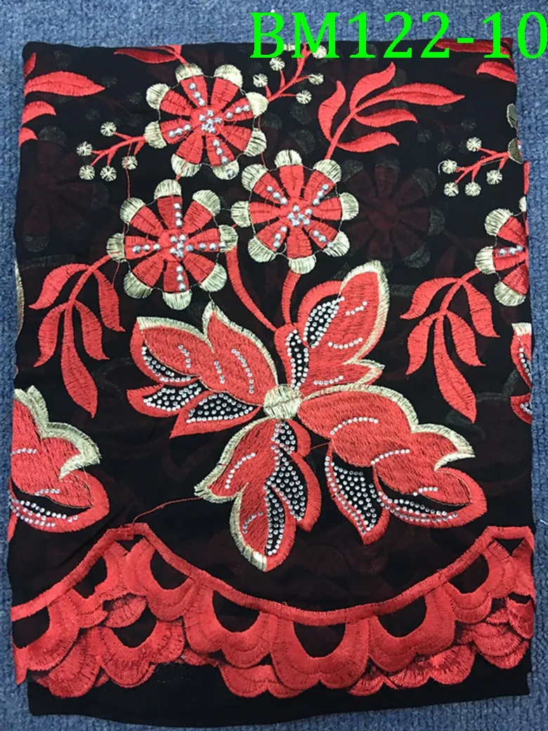 Модный головной платок мусульманманок с вышивкой Многонациональная длинная