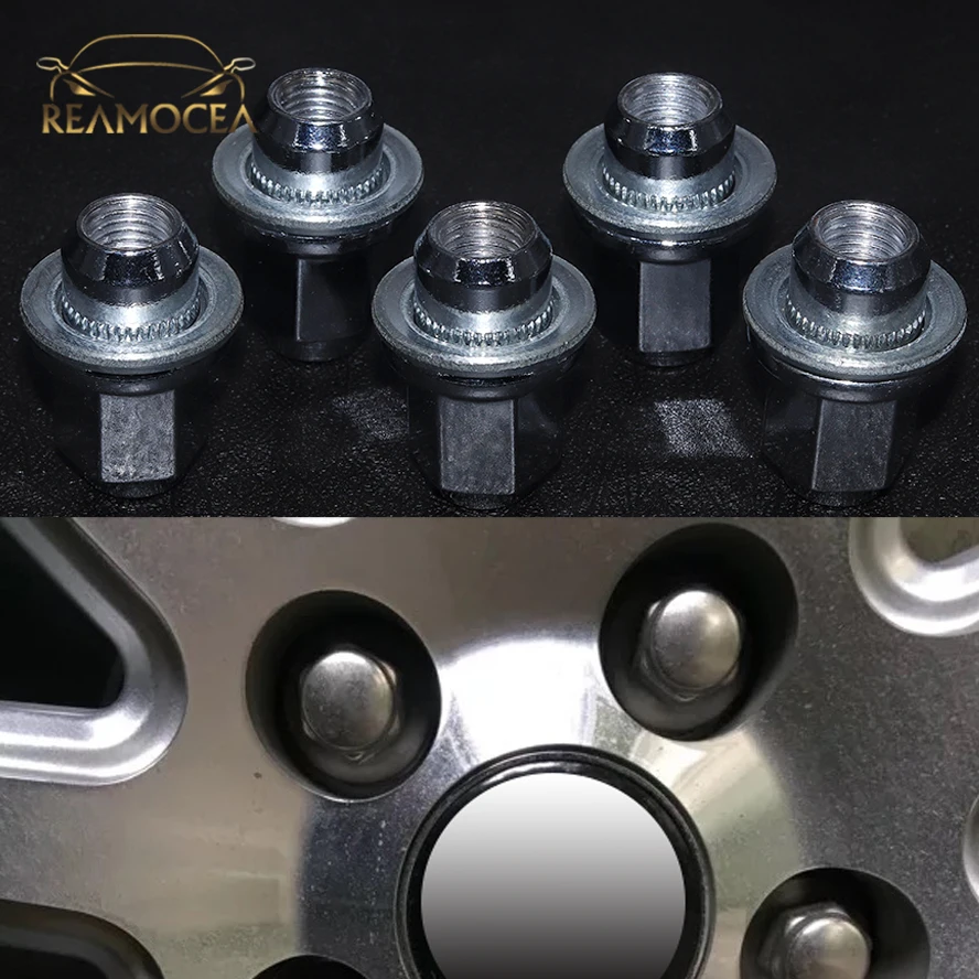 

Reamocea 5Pcs C2C35294010 M12 x 1.5 Standard Metal Car Wheel Lug Nuts For Jaguar S-Type X-Type XJ8 XJR for Jaguar XF 2009-2011