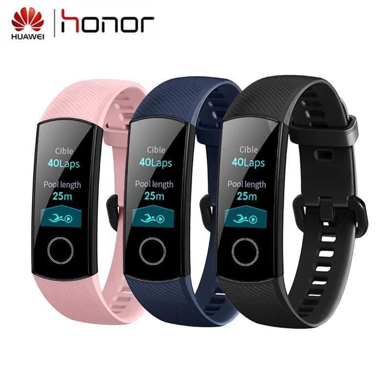 Смарт браслет Honor Band 4 фитнес 0 95 дюйма цветной сенсорный экран AMOLED трекер