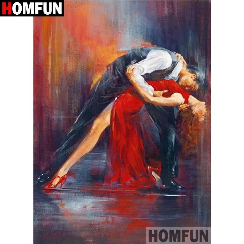 Алмазная живопись HOMFUN A08794 полноразмерная/круглая картина 5D сделай сам вышивка