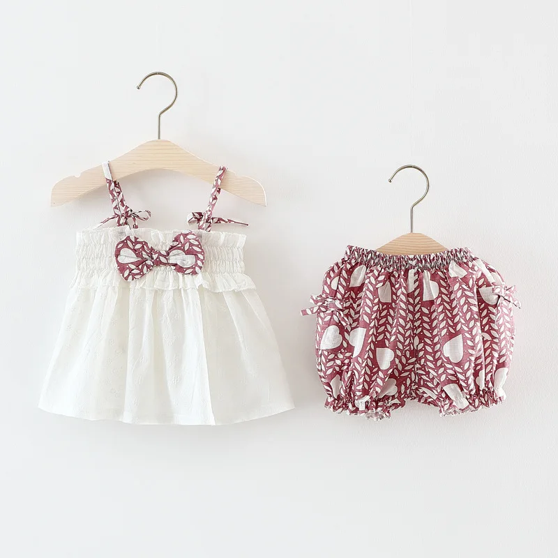 Комплект летней одежды для маленьких девочек коллекция 2019 года комплекты