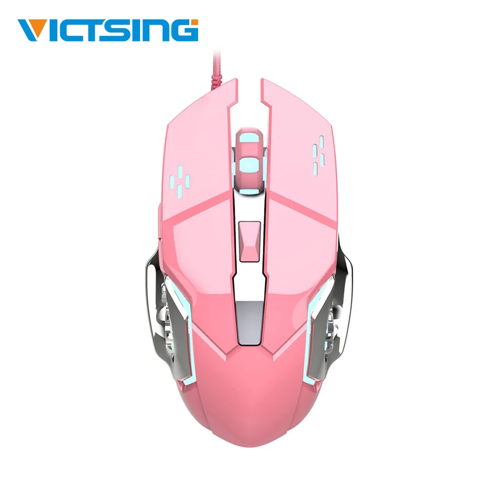 VicTsing Q123 профессиональная Проводная игровая мышь 6 кнопок 3200 dpi светодиодный