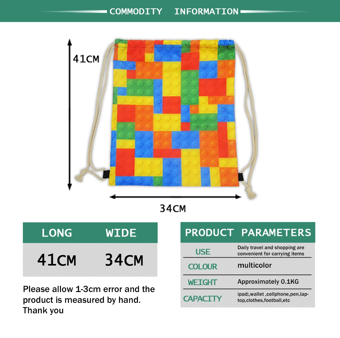 Женский рюкзак на шнурке с логотипом мультяшного единорога дорожный пляжный