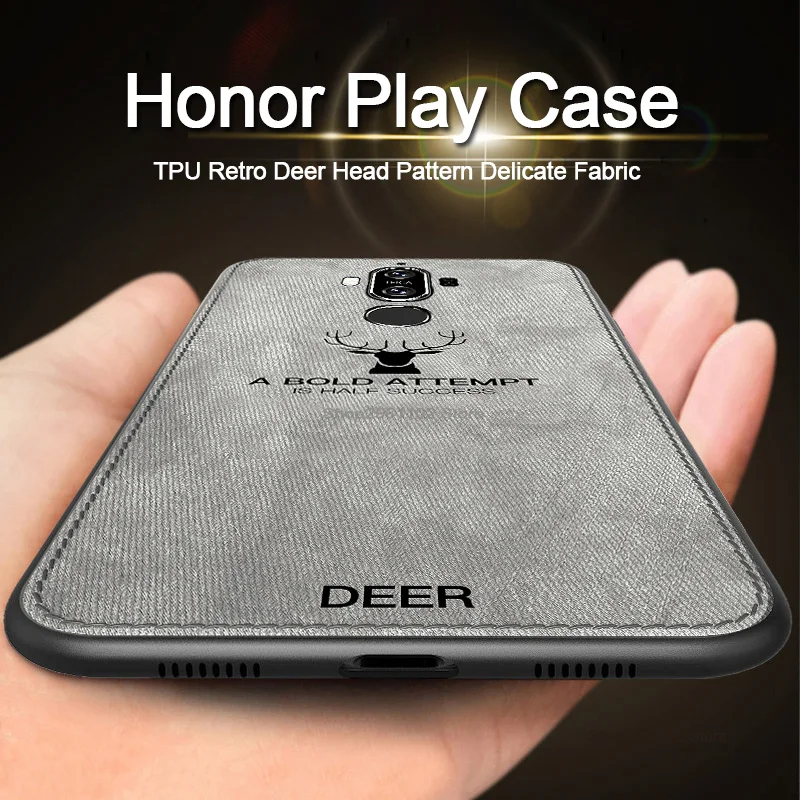 Чехол для Huawei Honor Play, тканевый чехол для Huawei Honor Play, силиконовый чехол для Huawei Honor Play, роскошный ТПУ, 6,3 дюймов, COR-AL00