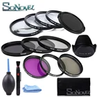 49 52 55 58 62 67 72 77 мм макрофильтр + 1 + 2 + 4 + 10 набор + UV CPL FLD ND 2 4 8 фильтр объектива камеры + крышка объектива для Canon Nikon