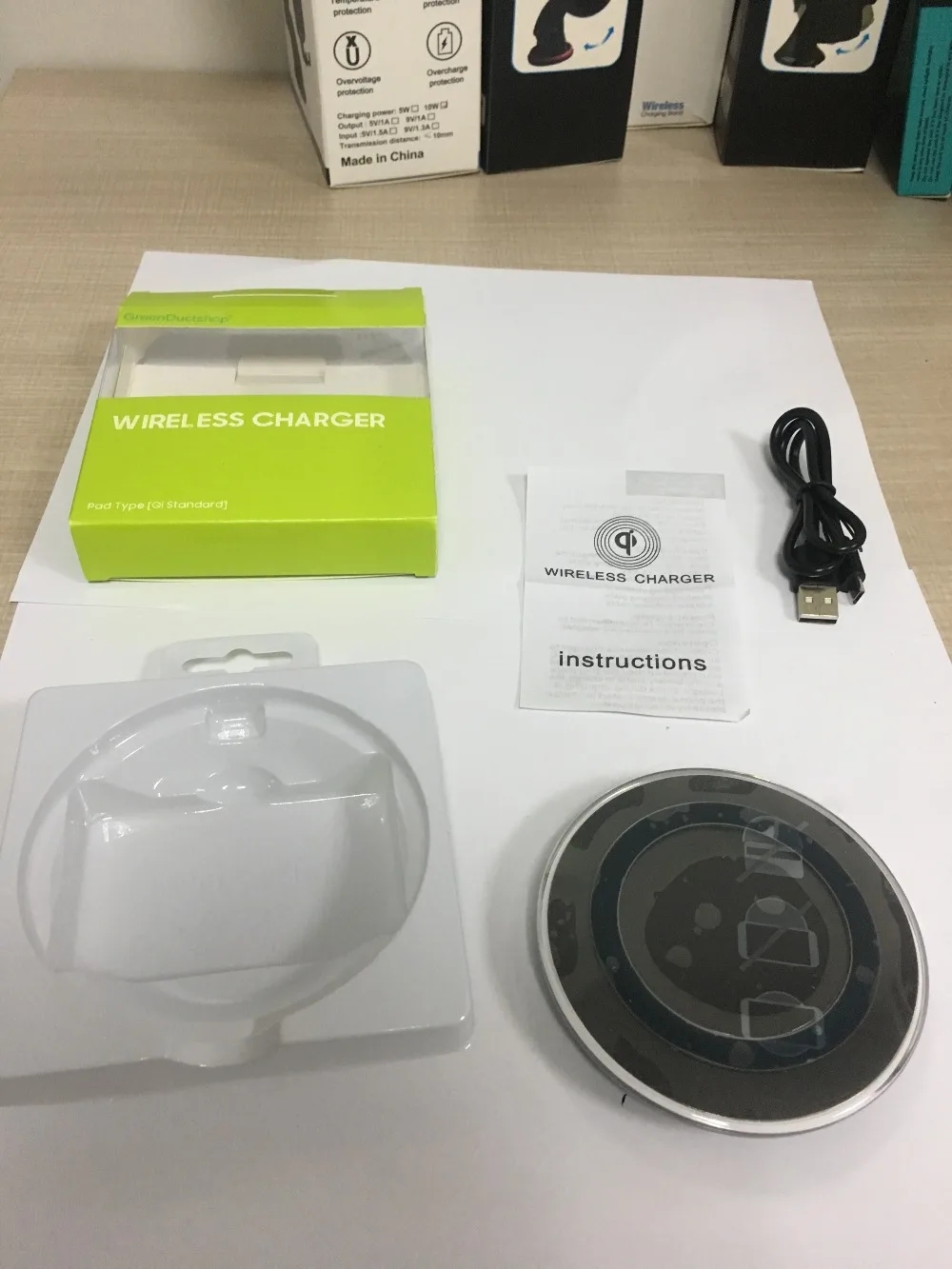 10W Qi Wireless Charger for iPhone X XS XR 8 Plus Fast Charging Pad Samsung S8 S9 S10 Xiaomi mi 9 | Мобильные телефоны и