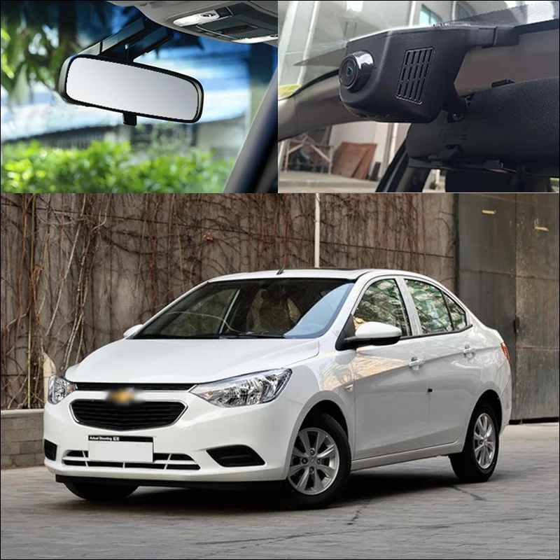 BigBigRoad для Chevrolet Sail 3 управление через приложение Wifi Автомобильная камера Novatek 96672