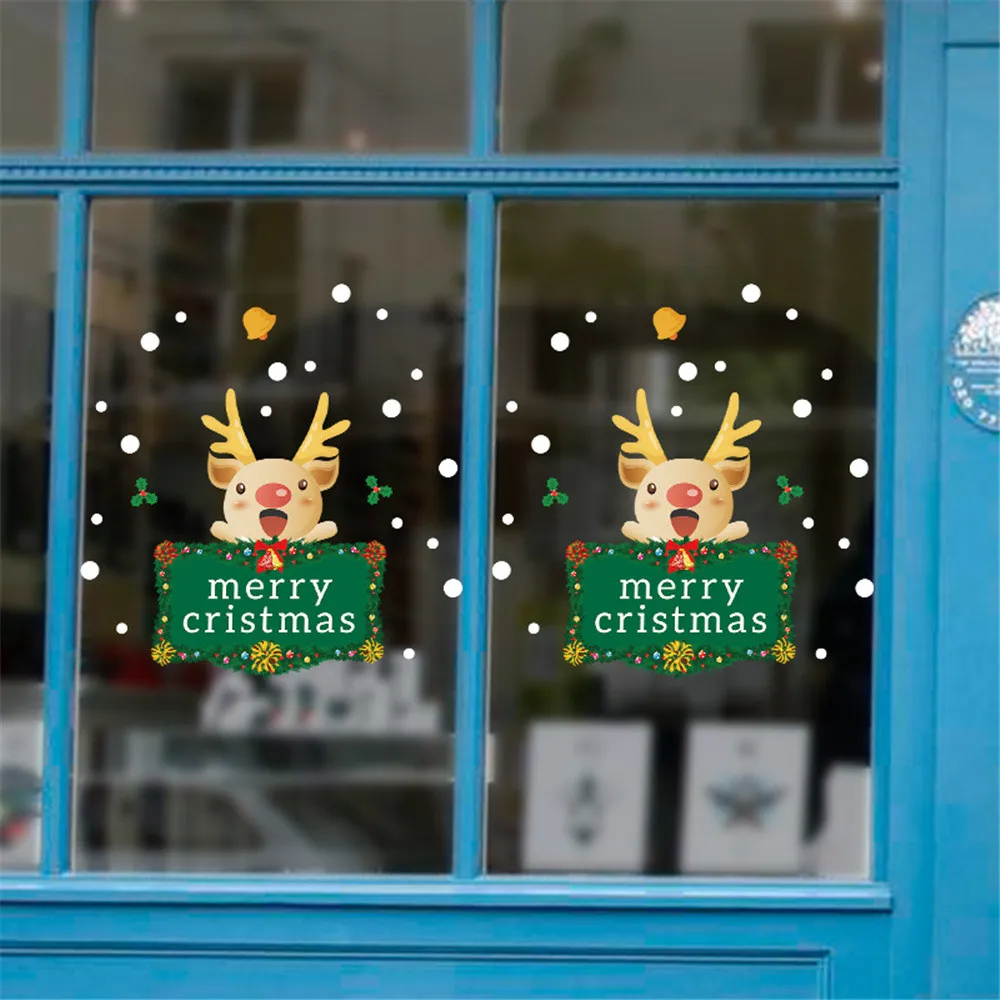 Наклейки на мебель 2019 рождественские украшения для дома Merry Рождество бытовой