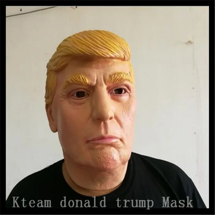 100% латексная забавная маска знаменитости для косплея реквизит Дональда Трампа