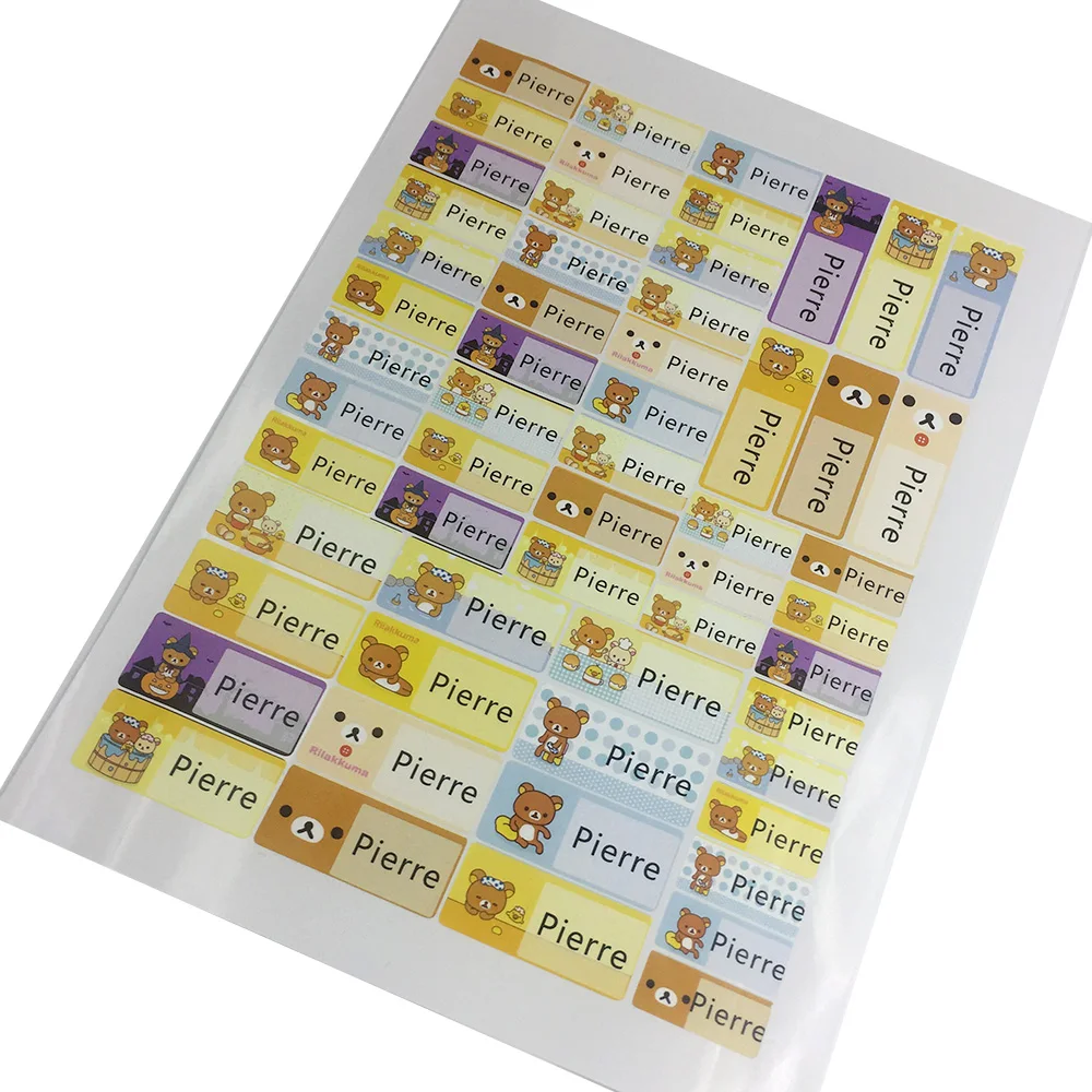 Рисунок 2 - водонепроницаемые наклейки с мультяшным