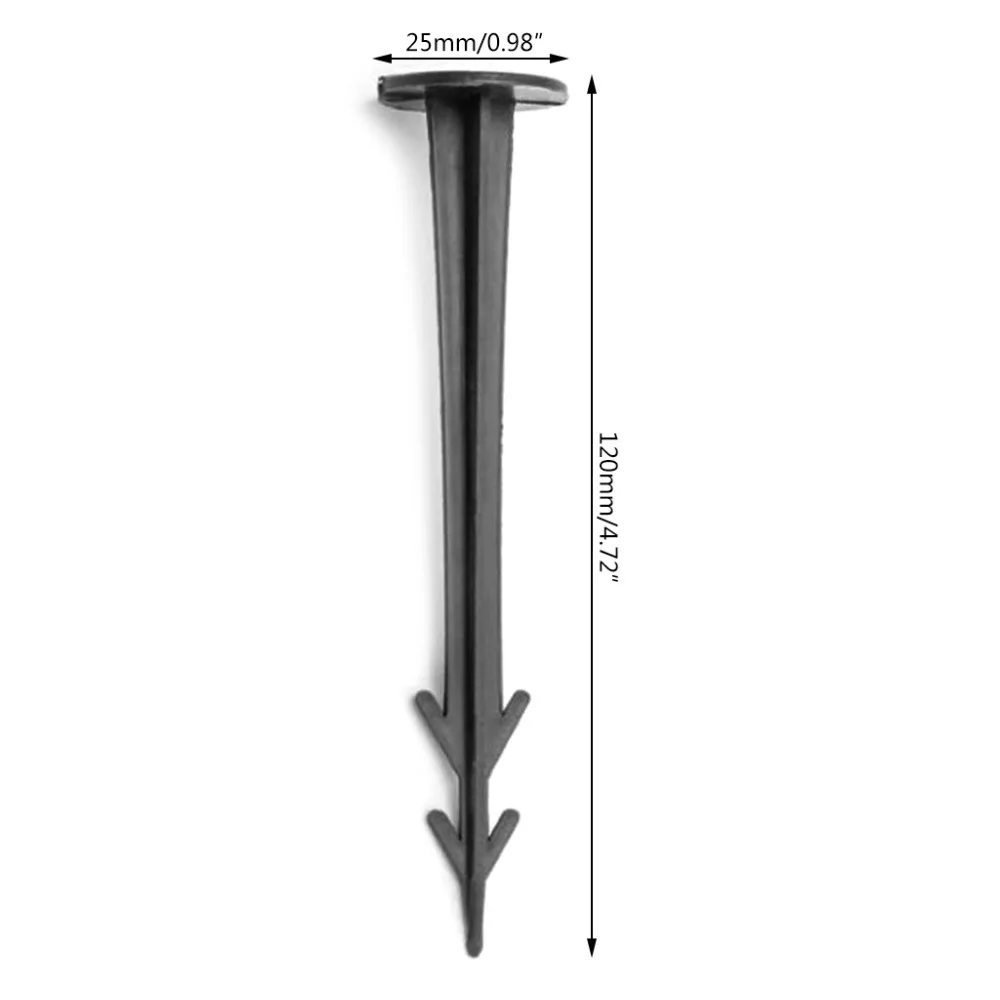 

100Pcs Plastic Garden Cover Cloth Securing Stakes Spikes Lawn Pins Pegs Sod Staples Anchoring Weed Fixing Landscape