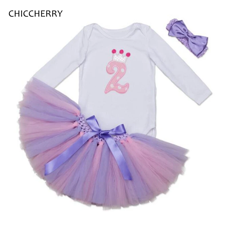 Комплекты с юбкой-пачкой для девочек на 2 дня рождения Кружевное боди кружевная