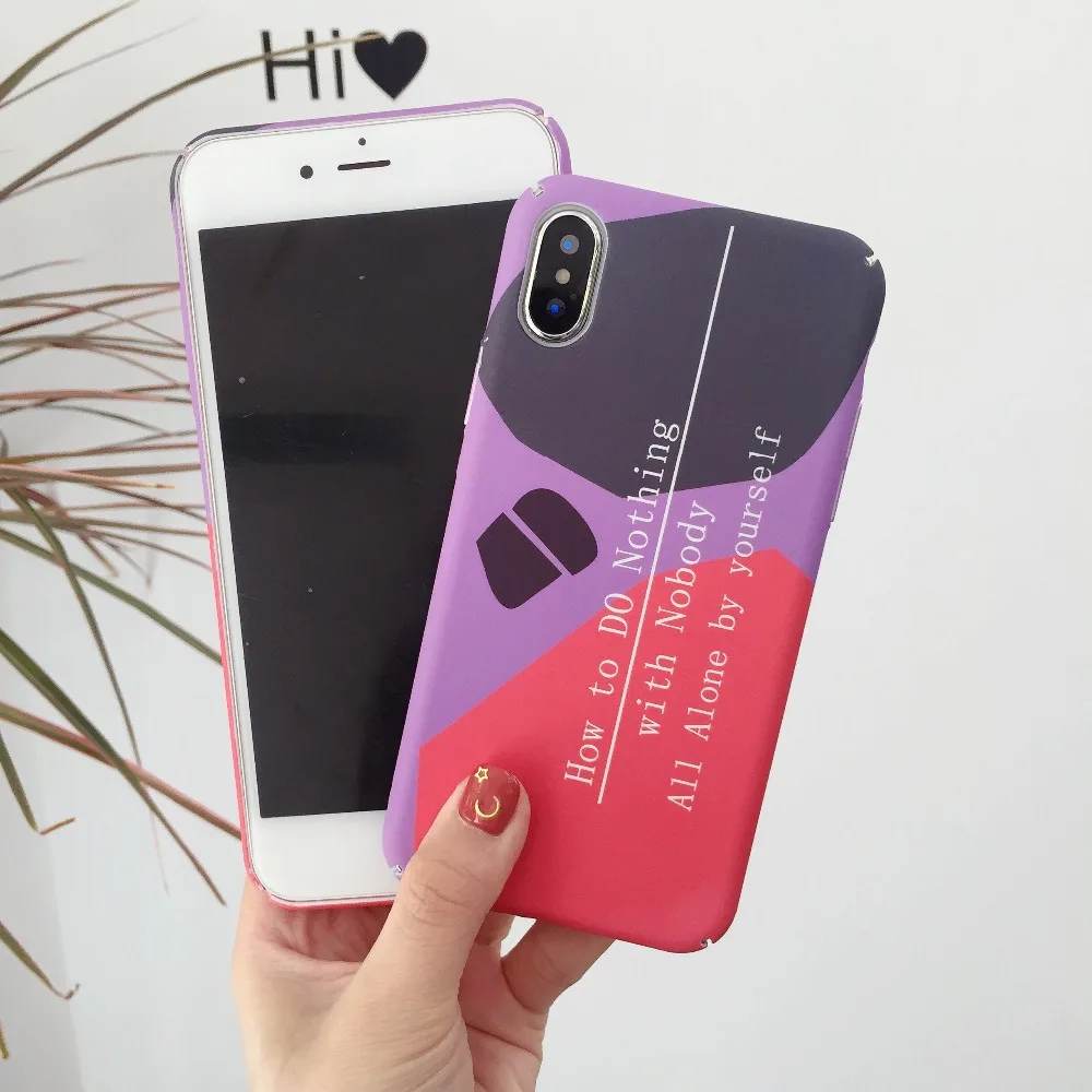 Чехол для телефона Apple iPhone 7 8 Plus X 6s 6 Смешные Слова чехол кожа твердая обложка ПК