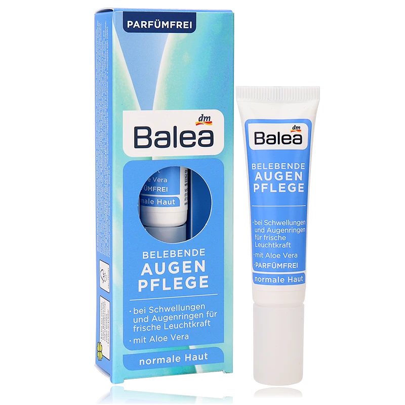 

Germany Balea Invigorating Revitalizing Moisturizing Aloe Vera Vitamin E Eye Cream Fight Swelling Dark circles Puffiness