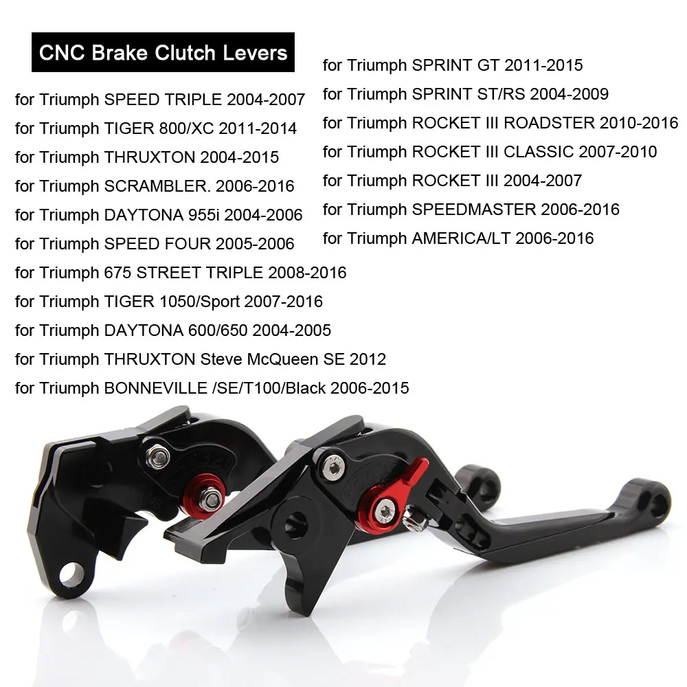 CNC рычаги для Triumph Speed Four Speedmaster Triple 1050 Daytona мотоциклетные Регулируемые складные