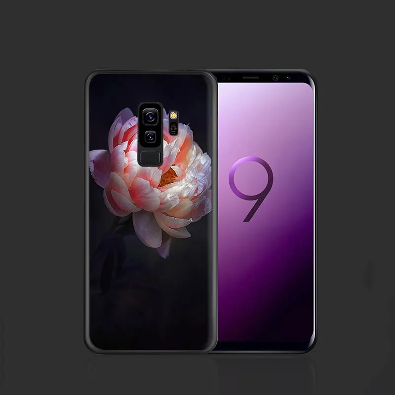 Мягкий чехол для телефона с изображением розы и пиона Samsung Galaxy A2 Core A6 7 8 9 2018 A10S 20S 20E
