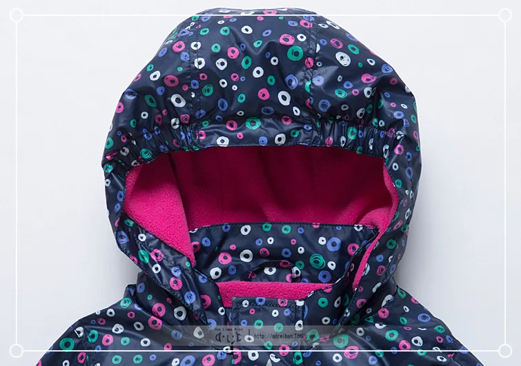 

New 2019 spring autumn child kid clothes baby girls jacket coat girls double-deck inner polar fleece windproof waterproof jacket