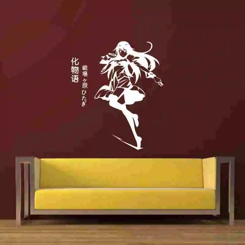 Monogatari серия стикер на стену аниме мультяшный автомобиль Наклейка Виниловые