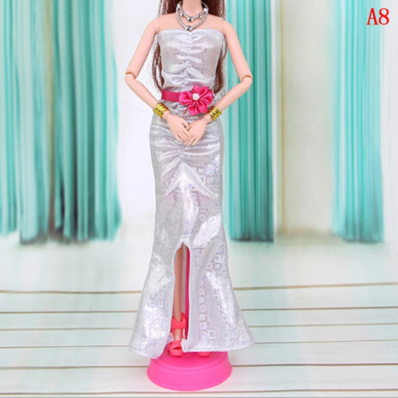 

1PCS Handmade Wedding Party Princess Doll Dress Fairy Tale Princess Dress Gown Party Outfit For 28-30cm Doll Girls' Best Toys