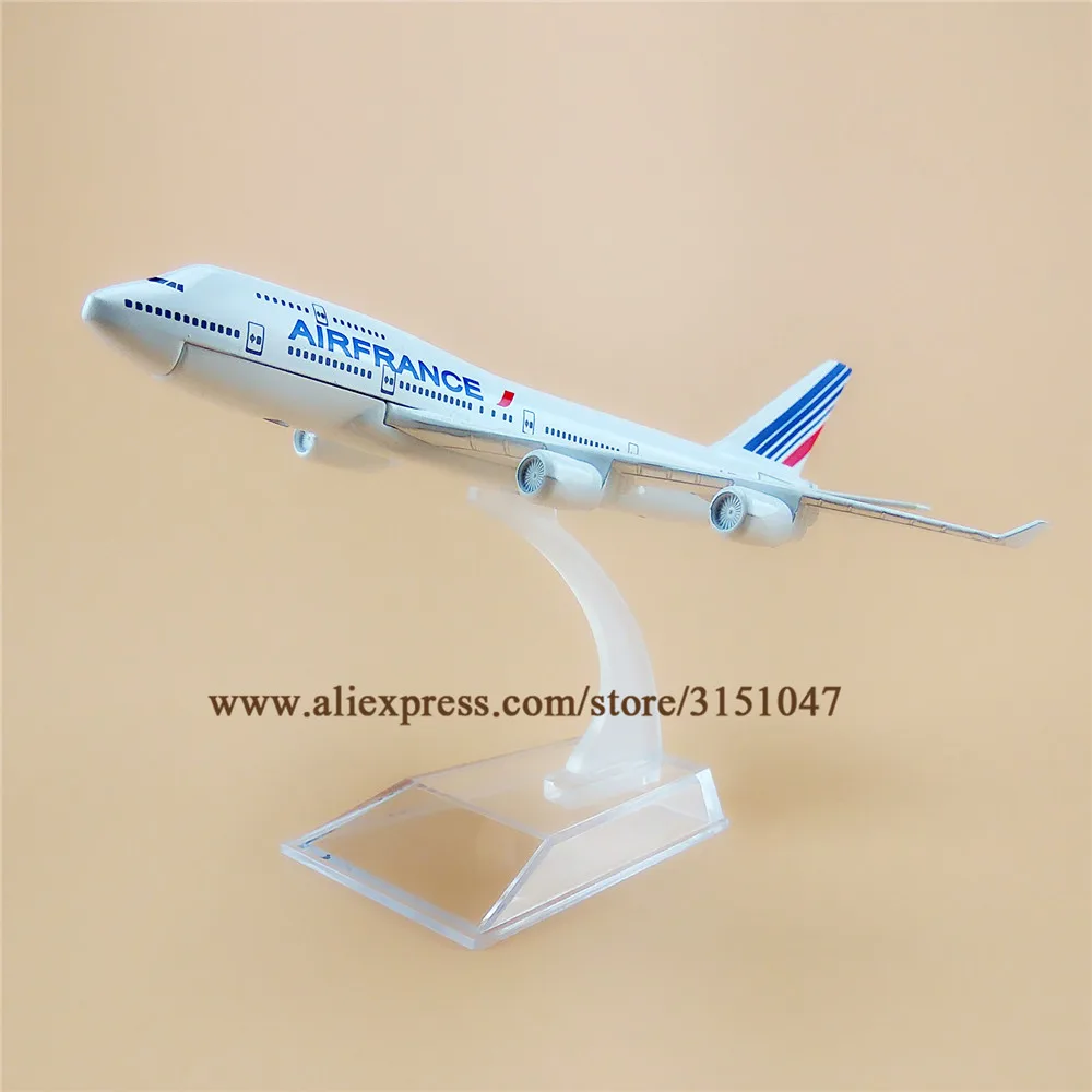 Сплав металла Air Франция B747 авиакомпания модель самолета airфранция Boeing 747 Airways модель самолета Стенд самолет детские подарки 16 см